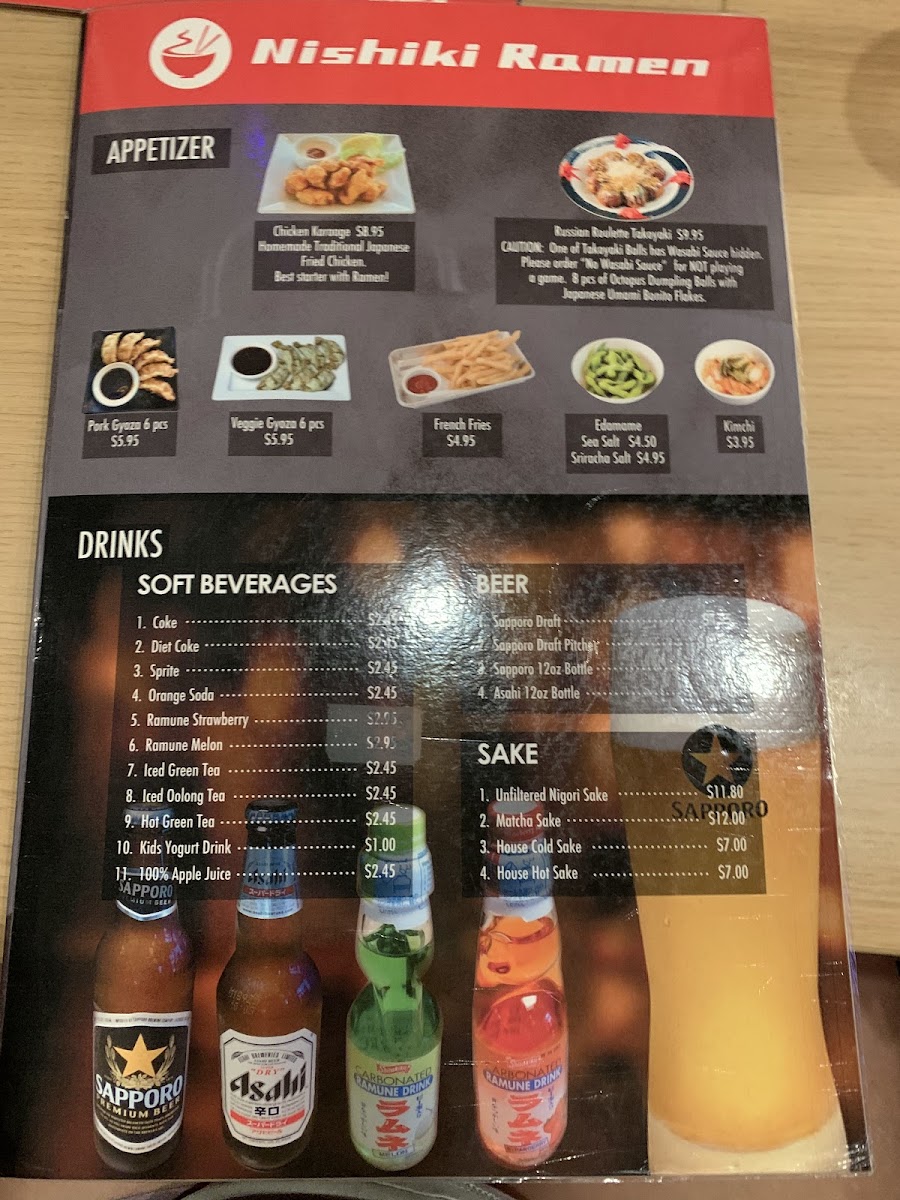 Nishiki Ramen Menu - Image 6